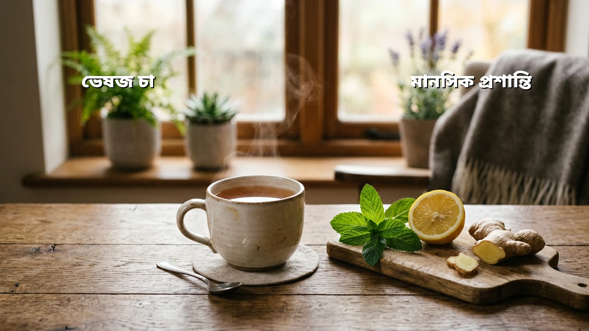 অল্প সময়ে মন ভালো করতে ঘরে তৈরি ভেষজ চায়ের ব্যবহার