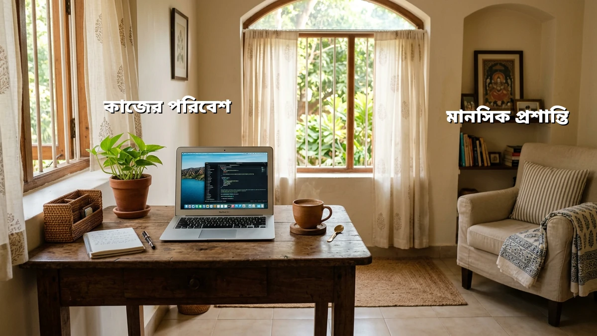 ঘরে বসে কাজ করা মানুষদের পেশাদার ও ব্যক্তিগত জীবনের চাপ নিয়ন্ত্রণের উপায়