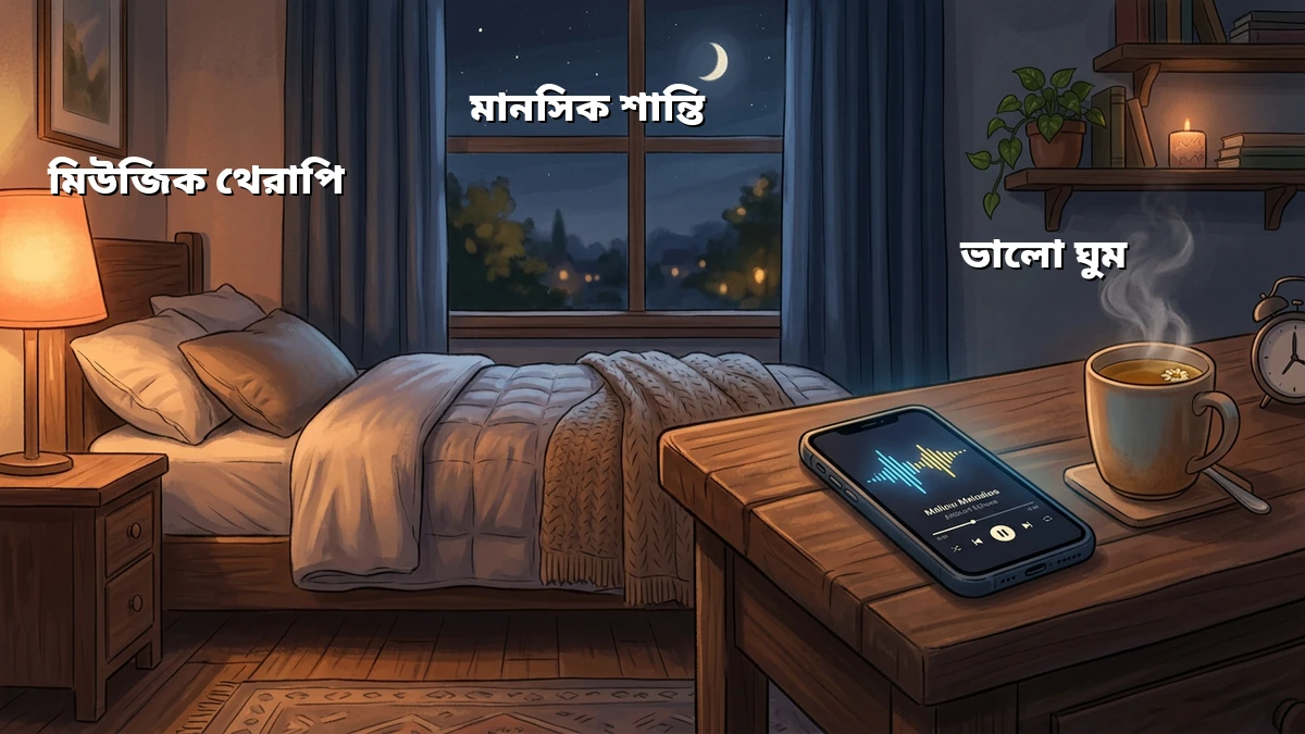 অনিদ্রা ও চাপ কমাতে মিউজিক থেরাপির নিয়ম