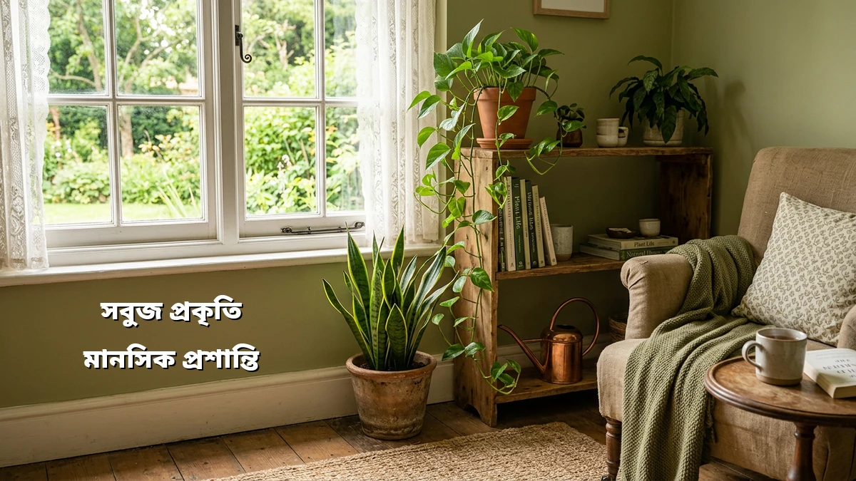 ঘরের গাছের যত্নে মানসিক চাপ নিয়ন্ত্রণের সহজ উপায়